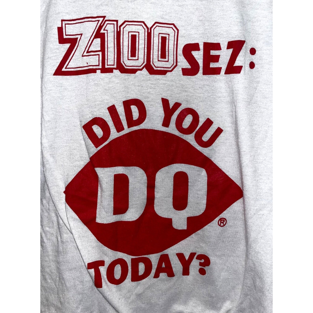 Z100 New York City Master Blaster Dairy Queen Vintage T-Shirt Sz. M RARE - Picture 7 of 10